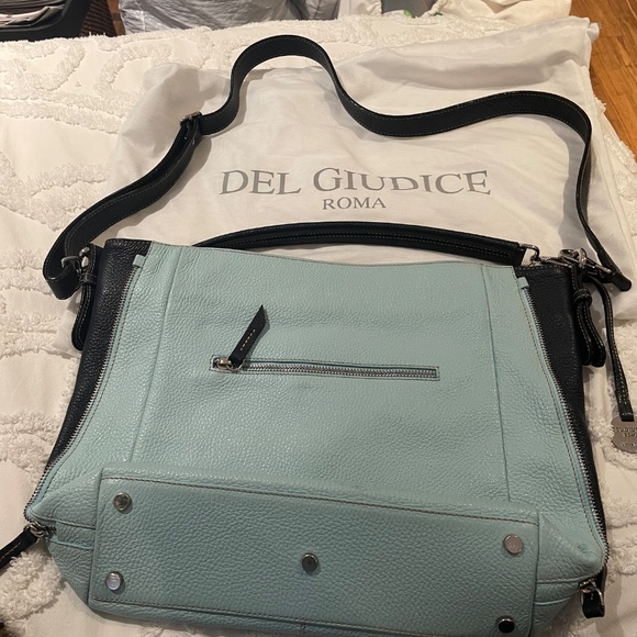 Del Giudice Roma Bespoke Blue/Navy Purse - Picture 3 of 5